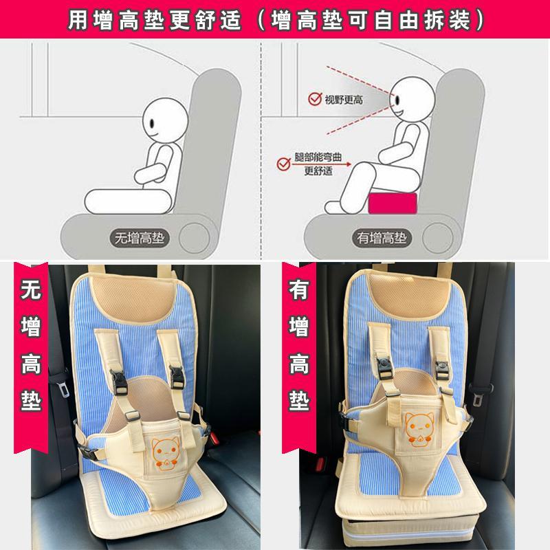 携式儿绑带1GVF1452通用简易婴儿车座椅便防摔宝宝带安全背带0-3-