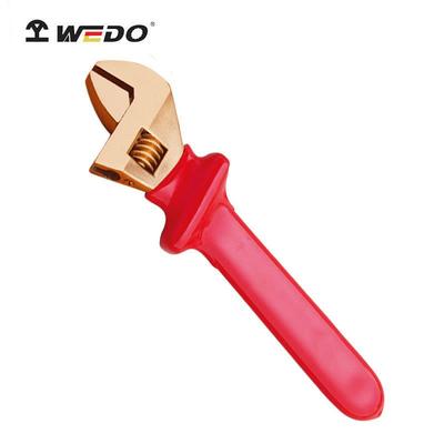 WEDO 维度 INB6402A 防爆绝缘浸塑活扳手 防爆绝缘铍青铜