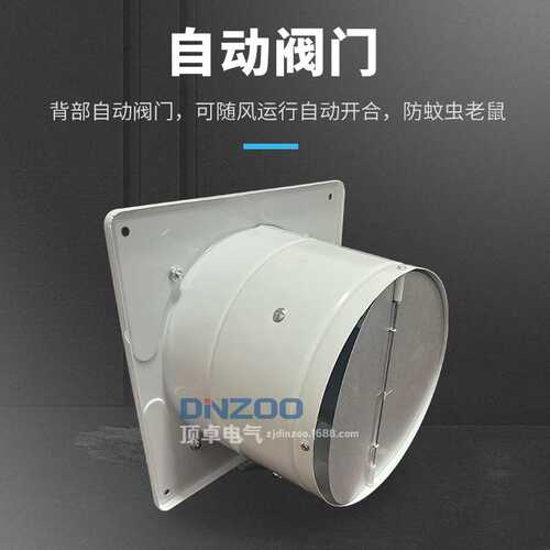 FD-180白色7寸工业管道式换气扇220V轴流排风机车间抽排风机