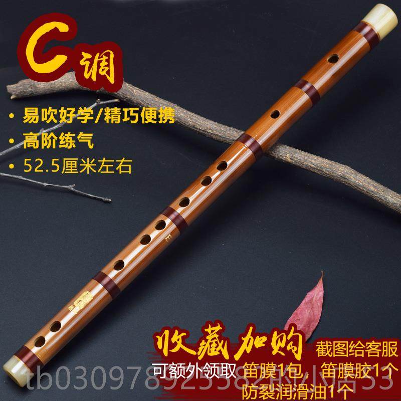 高档笛子苦短笛竹子古身竹笛儿童C成人风D初学E专业F随横笛G调小