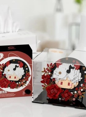 恋与深空周边秦彻吧唧托玩具益智小颗粒积木莎头组合手办礼物摆件