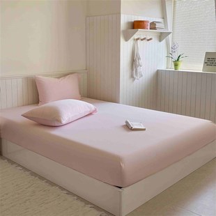 纯色小冰皮氨纶凉感床笠三件套夏季冰冰凉凉床笠全包裹床单不移位