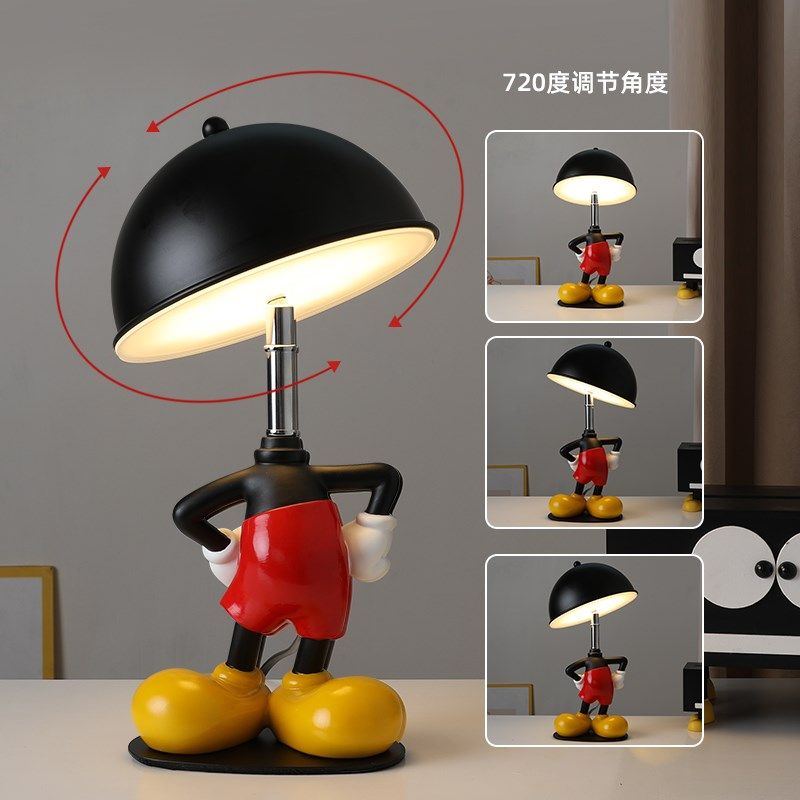 新款儿童房床头台灯男孩创意卡通卧室灯女孩阅读护眼礼物桌面装饰