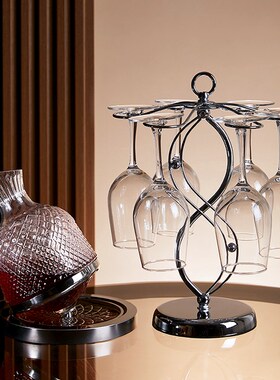 轻奢高档红酒杯杯架摆件现代家居饰品餐厅高脚杯酒柜装饰品高级感