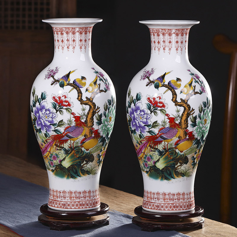 景德镇陶瓷器花瓶客厅摆件插花现代家居酒柜装饰工艺品小花瓶摆设,家居饰品,花瓶,淘宝优惠券,粉丝福利购,淘宝优惠卷