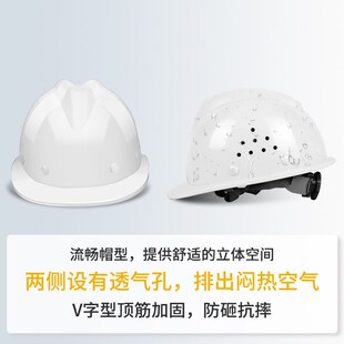 玻璃钢安全帽工地国标施工领导绝缘20KV透气高级建筑工程定制logo