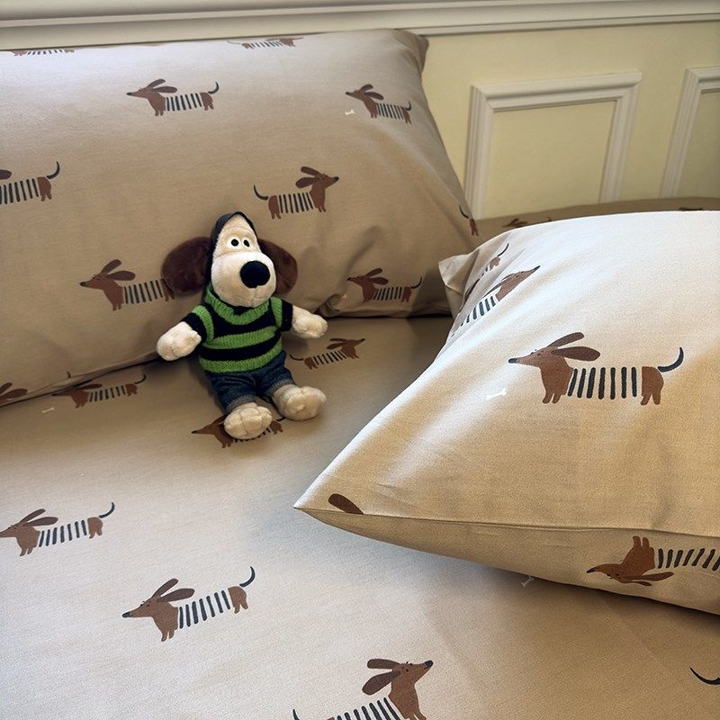 麦克狗纯棉枕套一对装48x74单人全棉枕头套学生单个宿舍枕袋