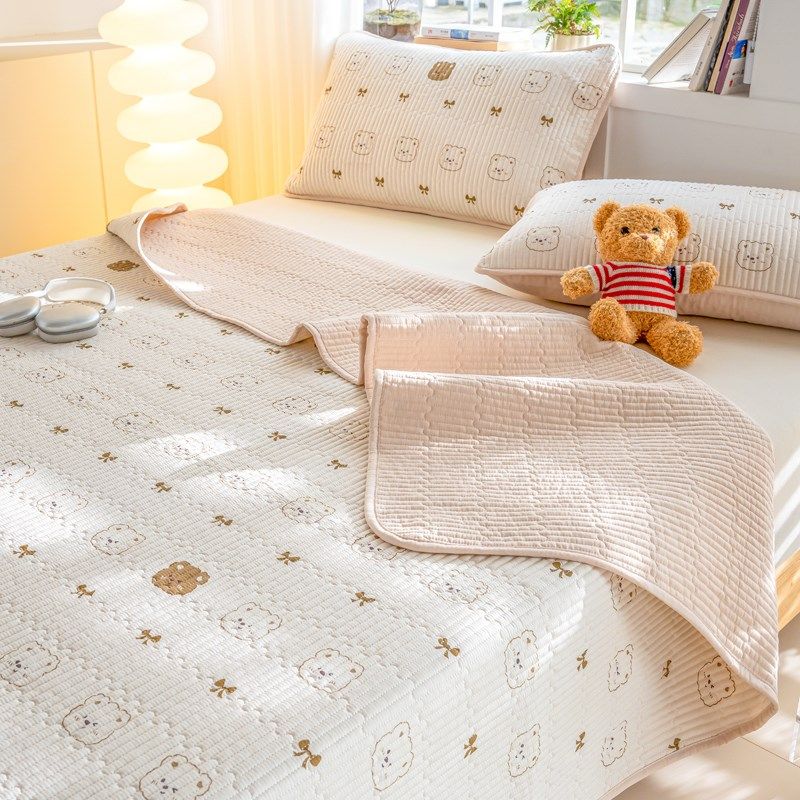 全棉床盖单件2024新款四季通用纯棉夹棉炕盖单人榻榻米床单三件套,床上用品,床盖,淘宝优惠券,粉丝福利购,淘宝优惠卷