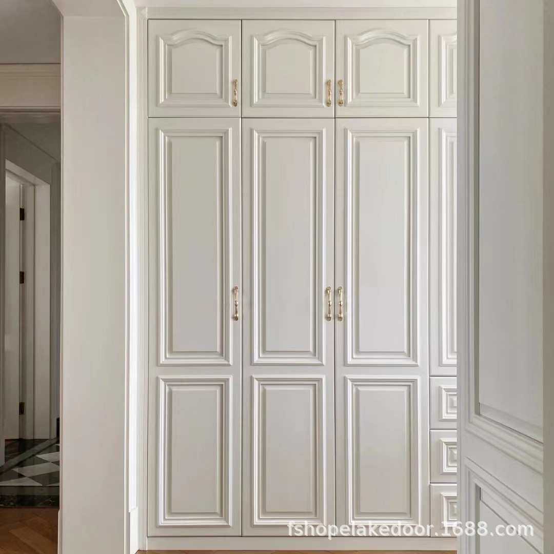 衣柜厂家别墅实木家用环保烤漆柜子柜门新中式原木房间柜全屋定制