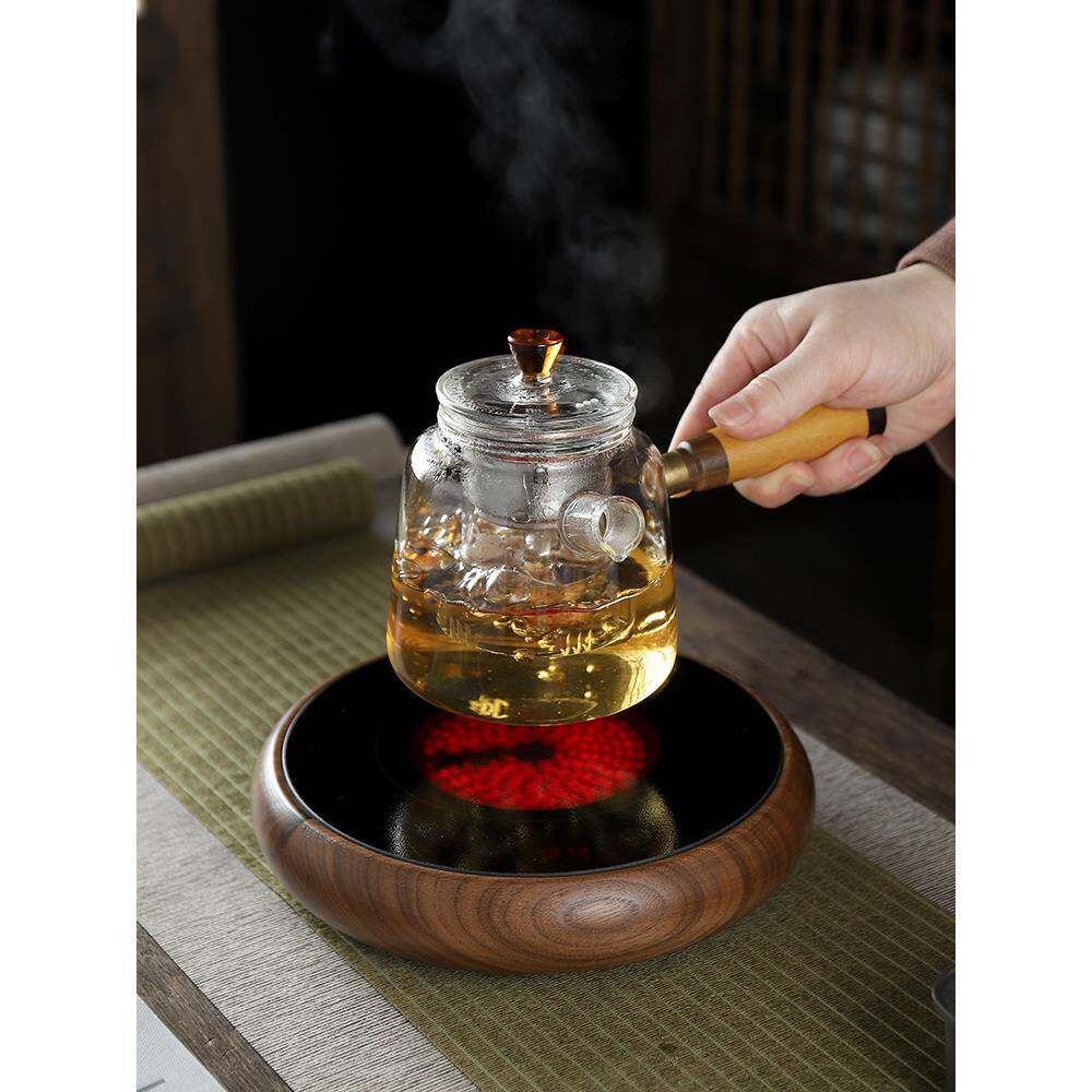 电陶炉茶炉家用超薄胡桃木机身烧水罐罐茶多功能围炉煮茶露营礼盒