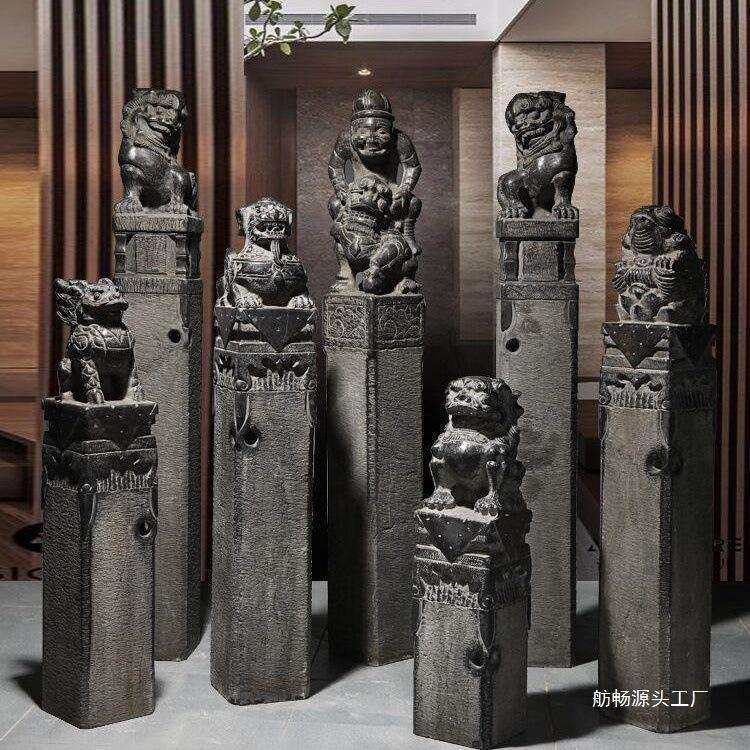 拴马桩石雕青石仿古做旧石狮子貔貅拴马石庭院室内装饰摆件栓马柱,玩具/童车/益智/积木/模型,毛绒/玩偶/公仔/布艺类玩具,淘宝优惠券,粉丝福利购,淘宝优惠卷