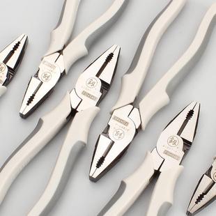 克丝钳子福冈电工钢丝钳拉钢丝钳8寸手钳多功能铗钳老虎钳子釼牌