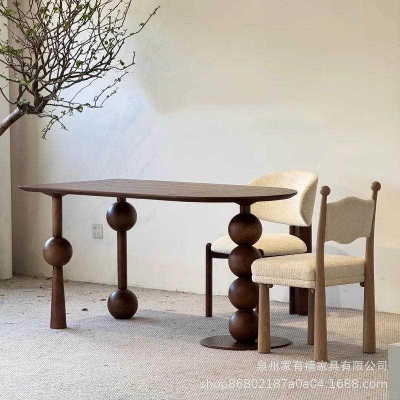 中古风实木餐桌家用轻奢小户型设计师款复古饭桌洽谈桌阳台餐桌子,玩具/童车/益智/积木/模型,毛绒/玩偶/公仔/布艺类玩具,淘宝优惠券,粉丝福利购,淘宝优惠卷