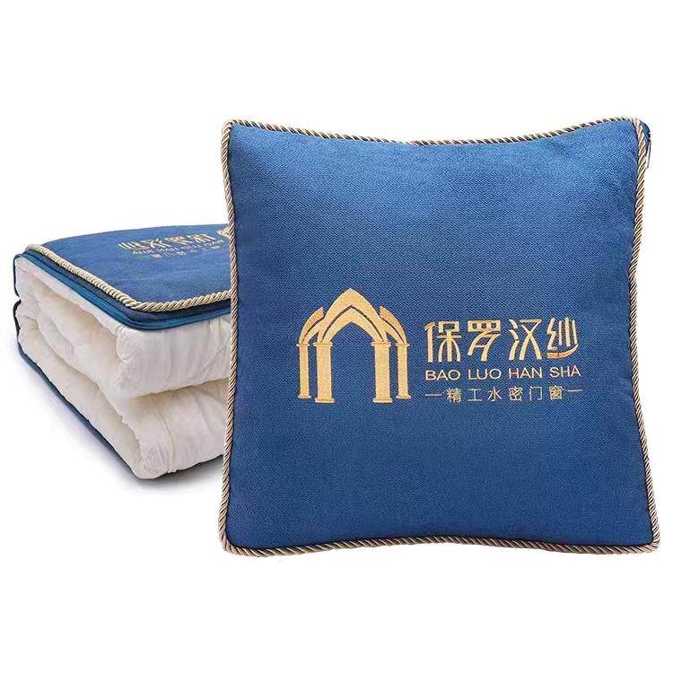 正品抱枕定制LGO做靠垫汽车沙发被子用来图定diOy印两照片车用午