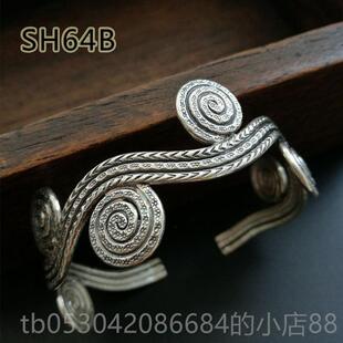 正品泰银国清迈手工银手炼扭覆个性化首饰2025新转利基设古计开放