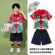男中童国套风唐装 正品 六一儿童演出服汉服装 朗诵学生女童小旗袍表
