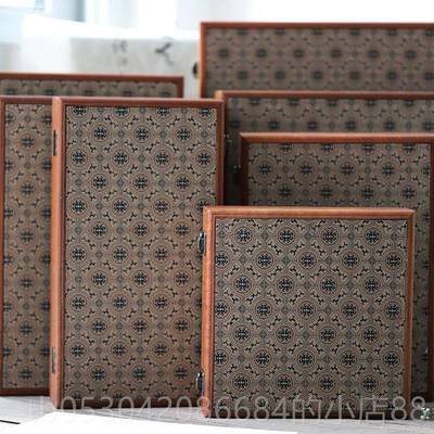 正品徽轩宣纸 本实木镶边木盒空白生宣宣写纸生用卡纸册页七分熟