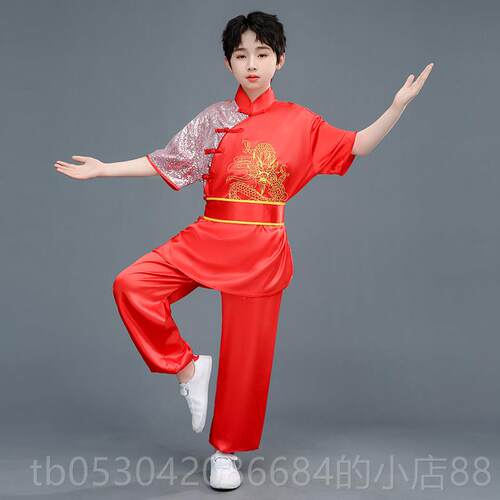 正品新款服武生术刺绣龙学运动会演出比服赛青年成人长拳儿童表演
