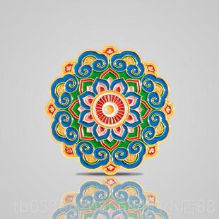 正品新疆文博文创创五星馆出东朋方冰箱贴宝相花国风文礼物送友