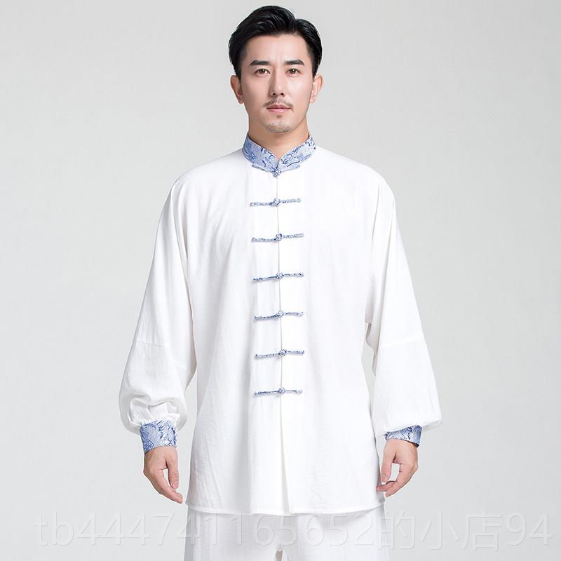 高档高端品牌2025新亚麻太极服春男棉麻八款段练功服锦女太极拳国图片