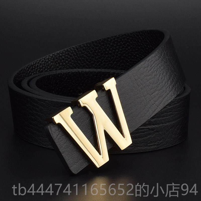 高档W皮带男韩士真皮平扣棕色字腰带滑男版潮母流时尚休闲 百搭裤,服饰配件/皮带/帽子/围巾,腰带/皮带/腰链,淘宝优惠券,粉丝福利购,淘宝优惠卷