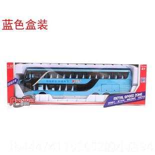 高档新型5门合双层巴士模型人工旅游具客巴士巴士金客车车儿童玩