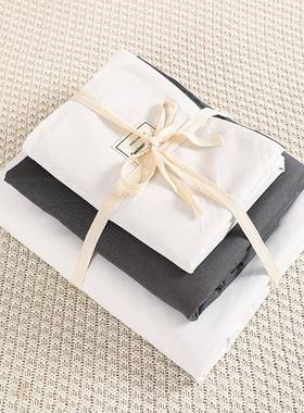 新款ins民宿风宾格白色四件床组酒店三馆纯式白床上用品宿舍被套