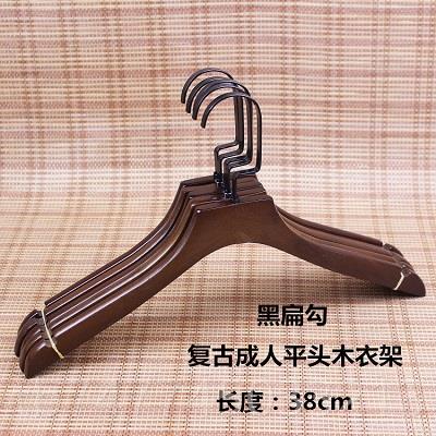新款服装木店覆古实，木衣架，成人和儿童制滑衣架，裤子架木制衣