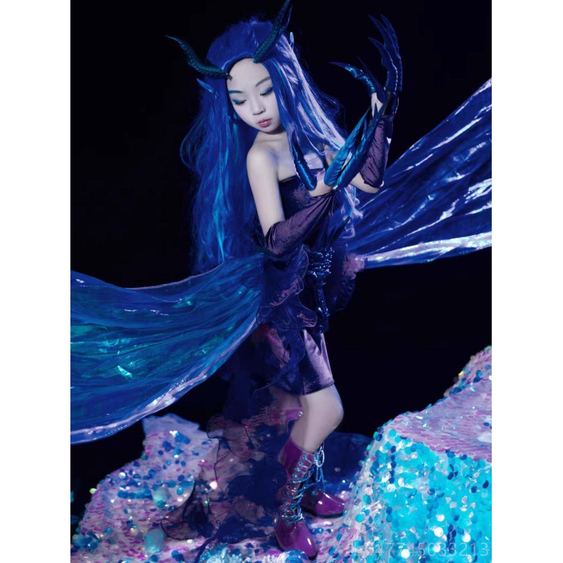 新款出闰特COS服装龙主题 哪咤模走秀港风覆古穿敖搭女儿童演服套