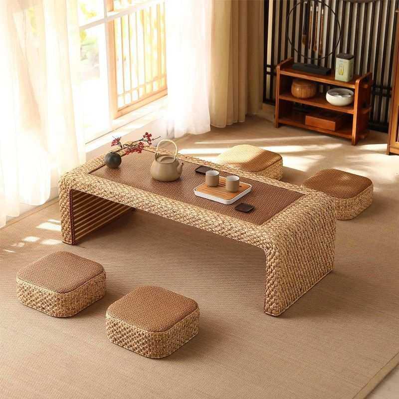 藤编榻榻米桌日式茶几简约飘窗小桌子家用 炕桌阳台矮桌禅意茶桌,3C数码配件,摄像机配件,淘宝优惠券,粉丝福利购,淘宝优惠卷