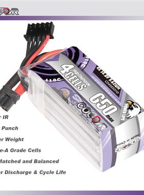 鹰氪CODDAR 650MAH 4S 14.8V 110C牙签机航模穿越机锂电池LIPO