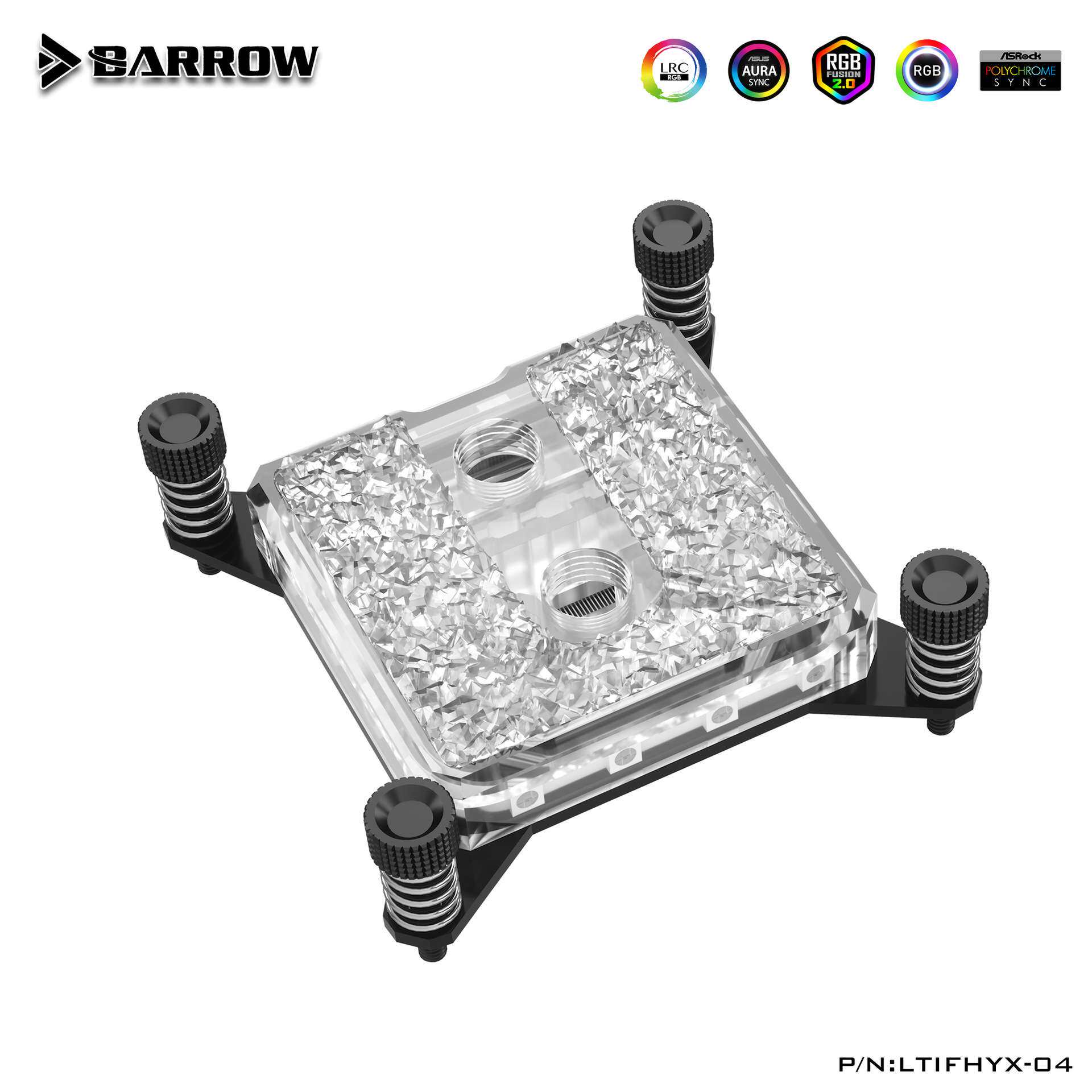 Barrow X99/X299平台 喷射型微水道 冰凌系列CPU水冷头 LTIFHX-04