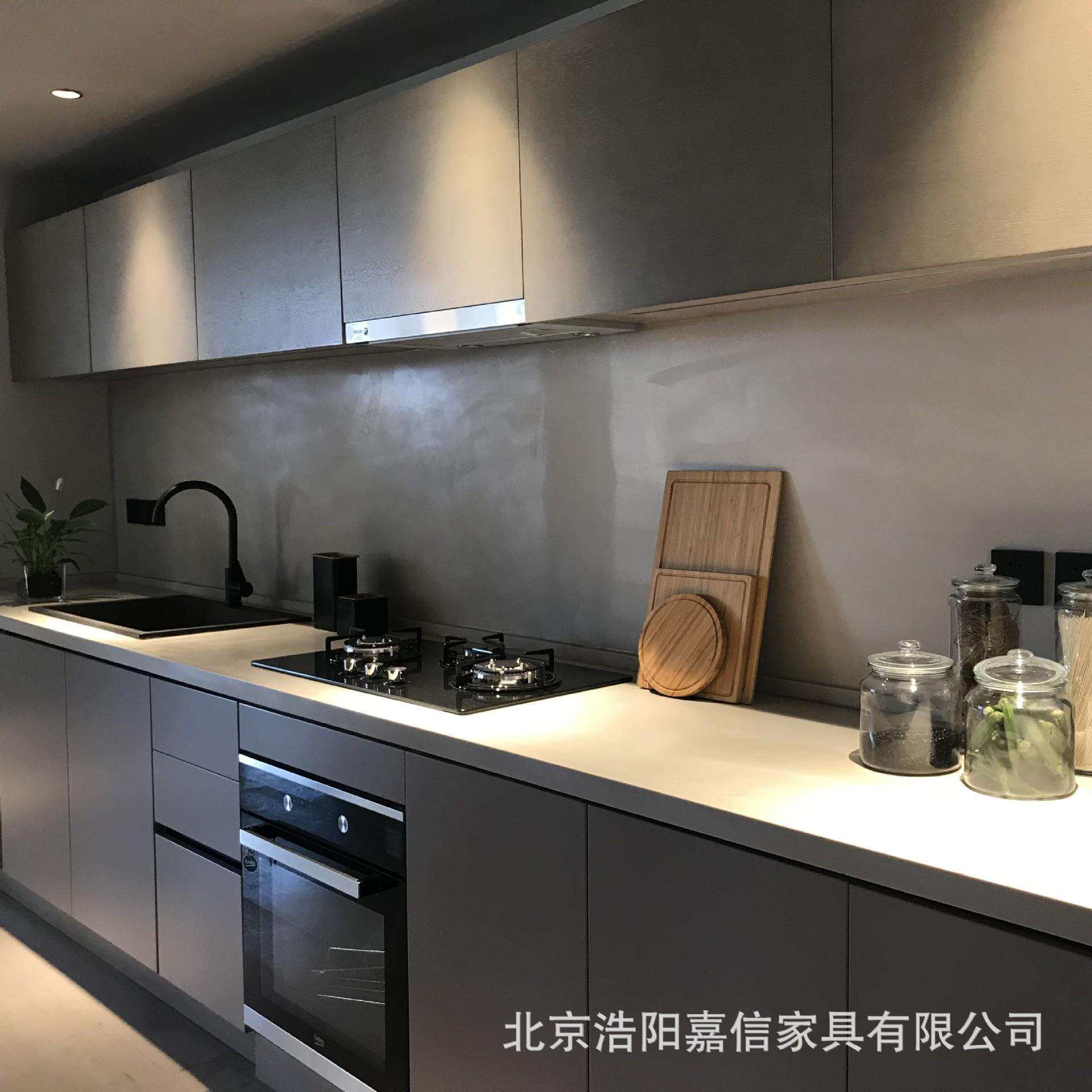 北京厂家定制现代轻奢克诺斯邦整体橱柜小户型开放式家用橱柜