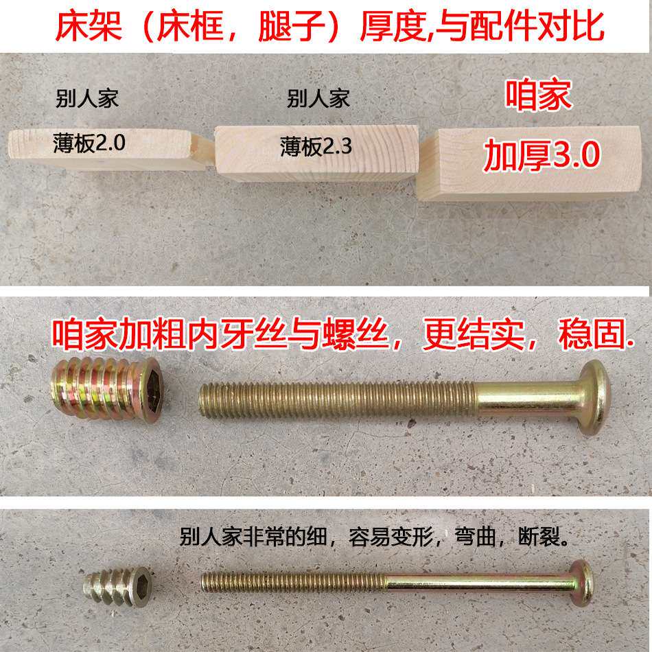 拼接床实木加宽床边侧边加长加厚单人床大人成人床架飘窗