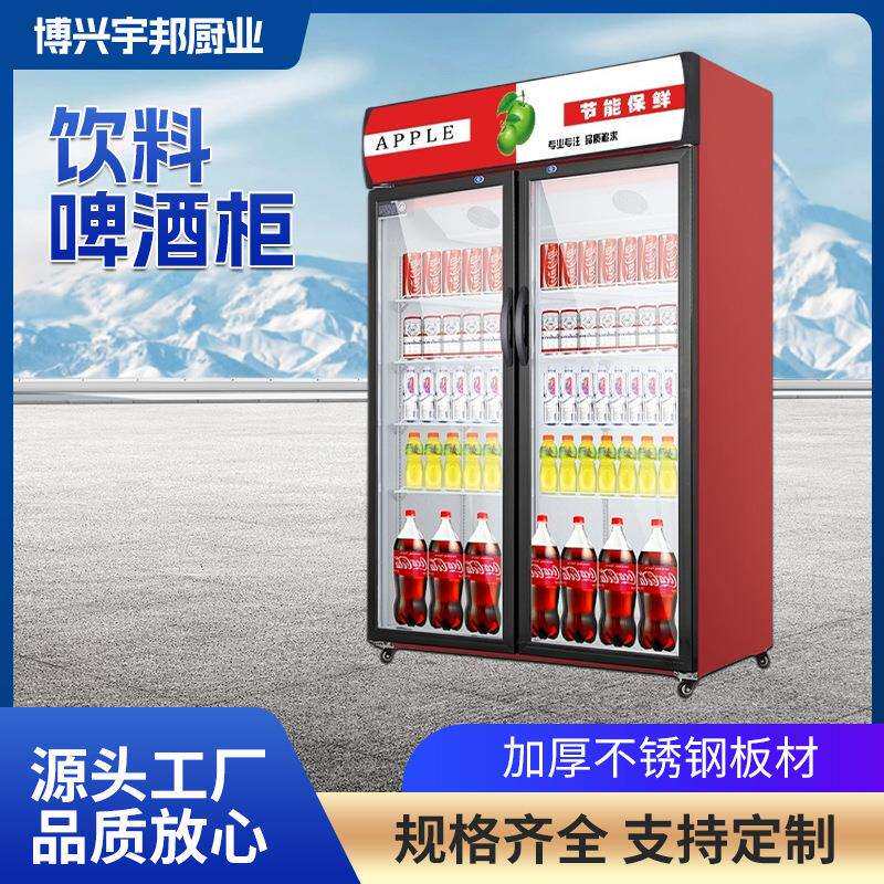 饮料啤酒柜立式冰柜商用便利连锁店冷饮饮料柜冷藏风冷展示柜