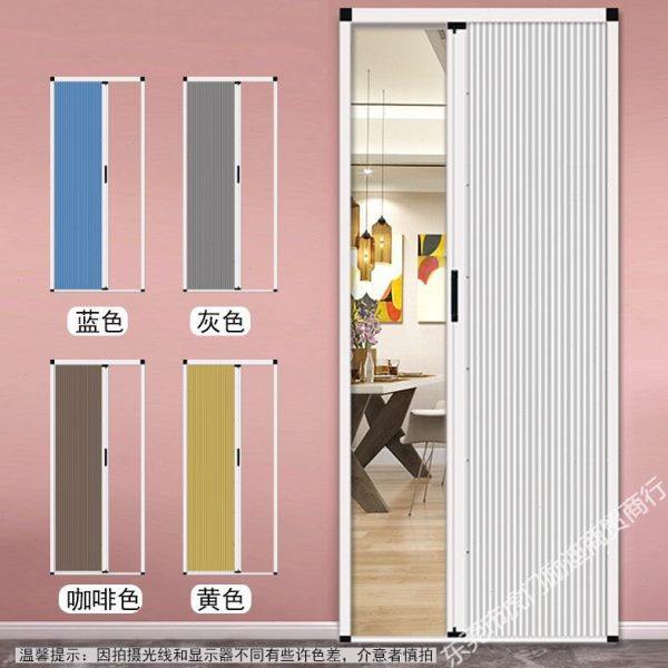 简易门蜂巢帘折叠门推拉门免打孔卫生间厨房浴室书柜书架隔断门,全屋定制,定制推拉门衣柜,淘宝优惠券,粉丝福利购,淘宝优惠卷