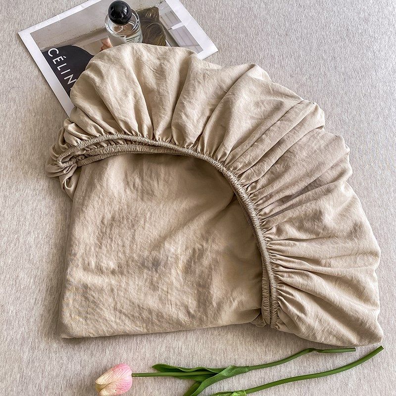 日式纯色水洗棉床笠床罩单件全包床单四季席梦思床垫保护套1.5米,床上用品,床笠,淘宝优惠券,粉丝福利购,淘宝优惠卷