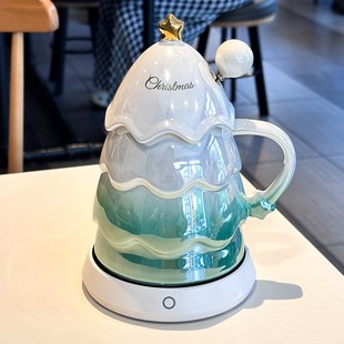 高级感圣诞节礼物马克杯送女生女友创意圣诞树礼盒小礼品实用杯子