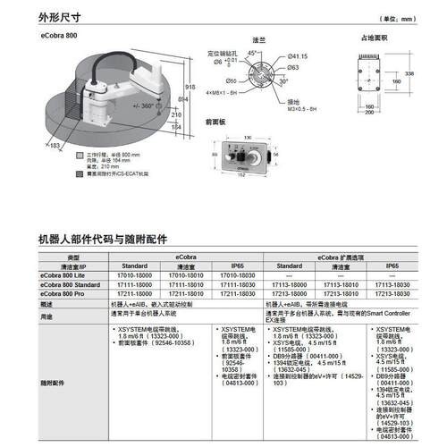 omrn器欧0姆龙SCARoA机器人17211-1617211-1600  600 Pro协作机人