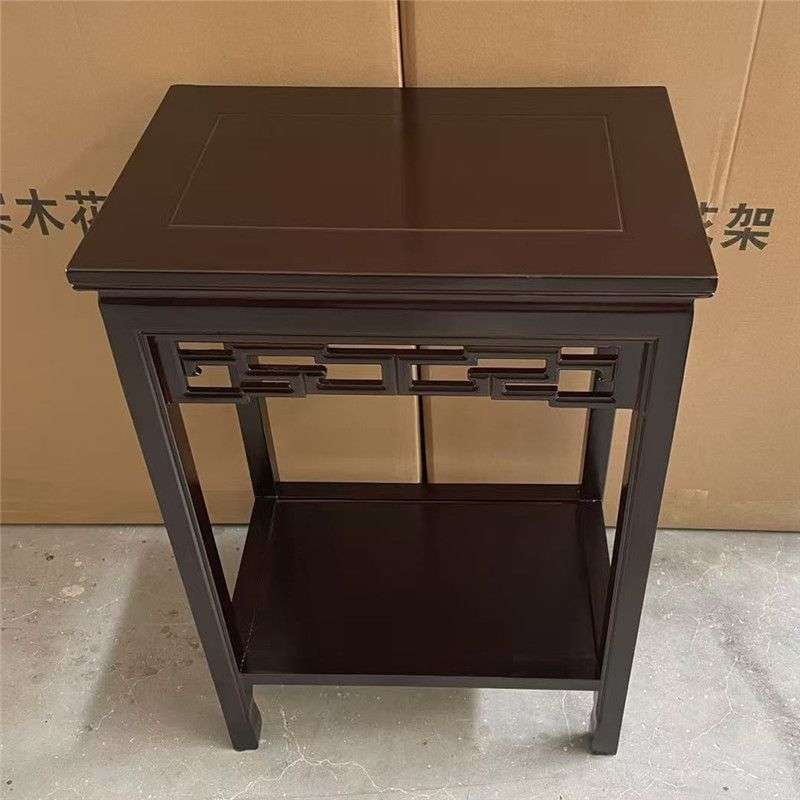 实木鱼缸架桌子茶几家用石头摆件桌工艺品奇石茶桌实木花架盆景架