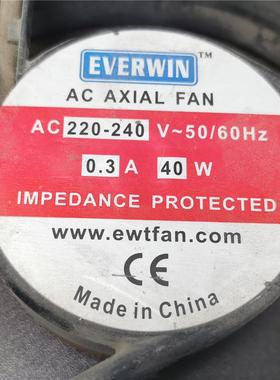 EVERWIN 220-240V 0.3A 40W 17251 17CM轴流风机机柜散热风扇