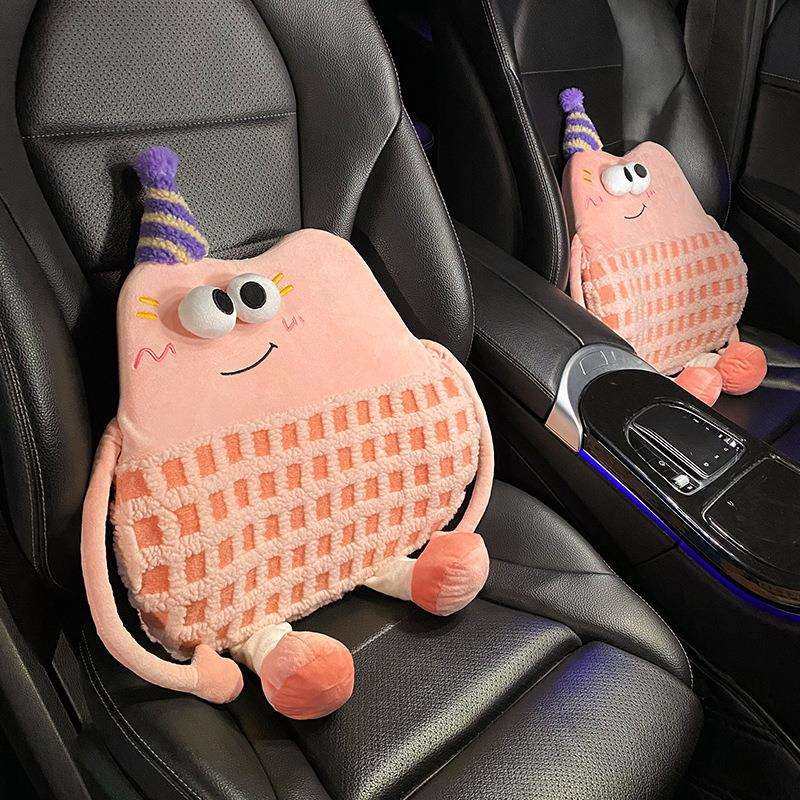 汽车头枕车内靠枕创意小怪兽车载座椅记忆棉腰靠小车用护颈枕女生,玩具/童车/益智/积木/模型,毛绒/玩偶/公仔/布艺类玩具,淘宝优惠券,粉丝福利购,淘宝优惠卷