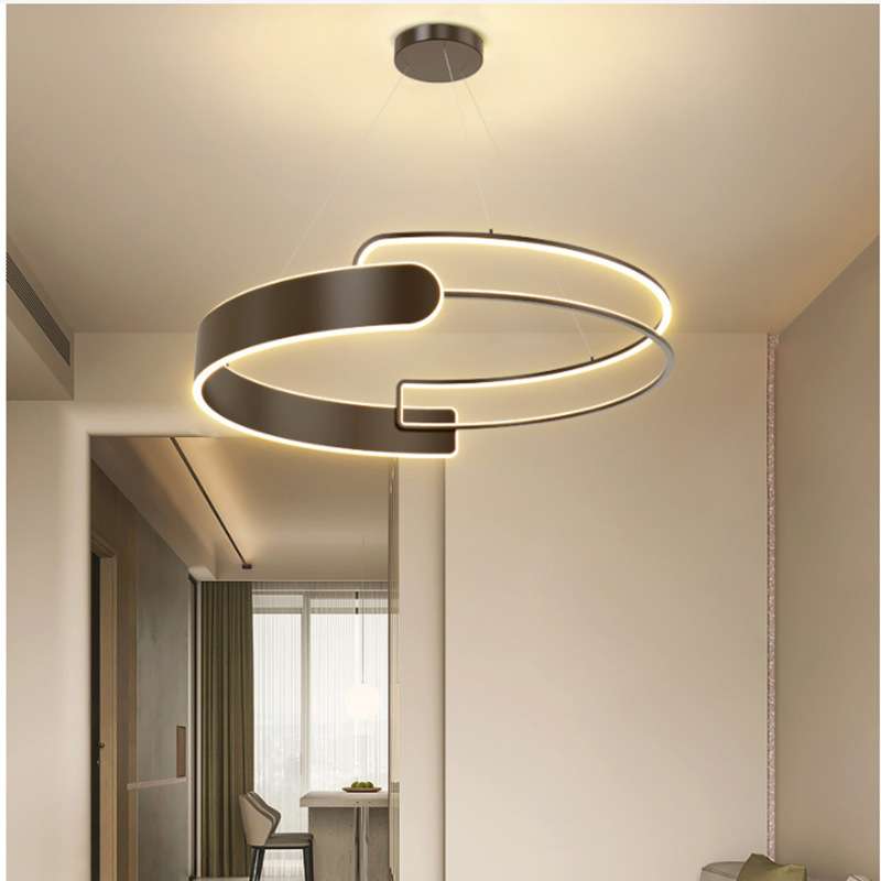 极简约现代吊灯 LED客厅吊灯铝材 1米个性创意线条形吊灯具