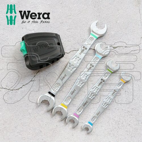 德国Wera维拉6005 Joker 4 Set 1双开口外六角螺母扳手组套 4件套