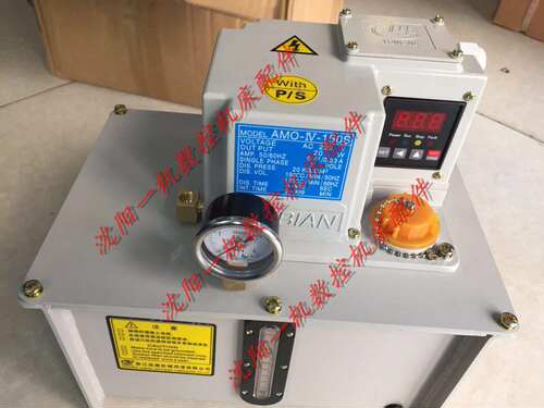 浙江流遍原装AMO-IV-150S电动液压稀油润滑泵注油器钣金油箱4升