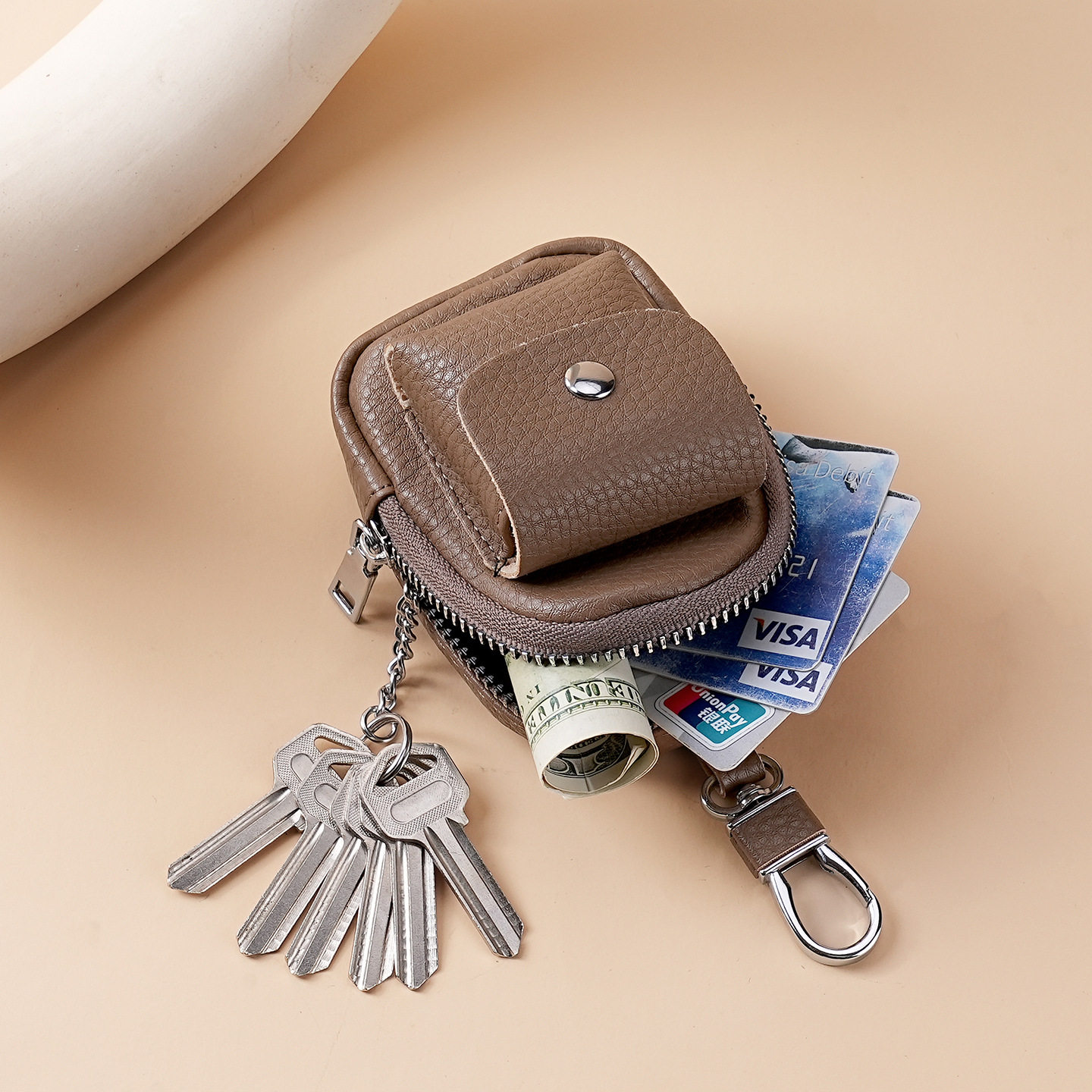 时尚女款高级感小钱包零钱包韩版学生女可爱钥匙零钱挂包