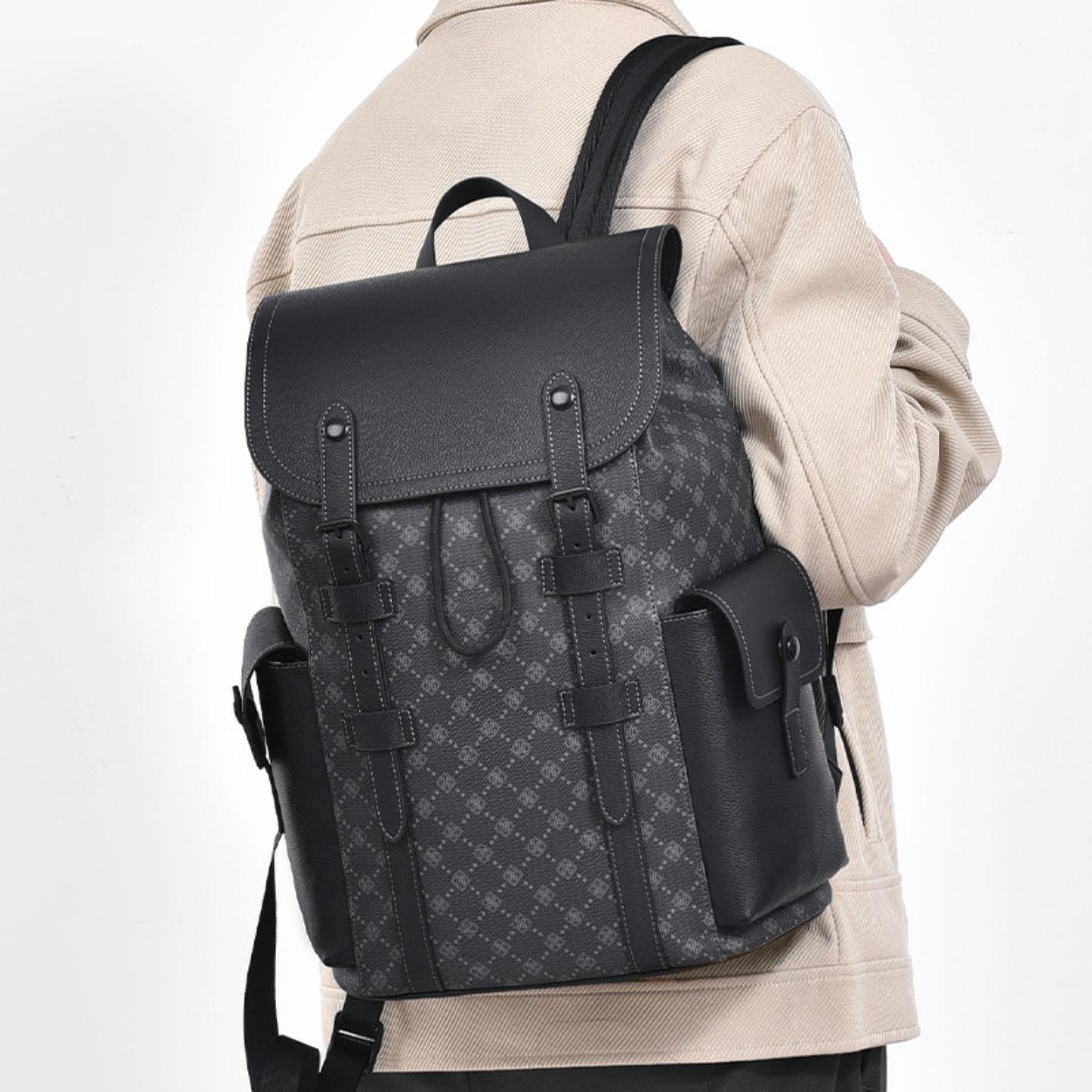 2025新款男士商务休闲双肩包