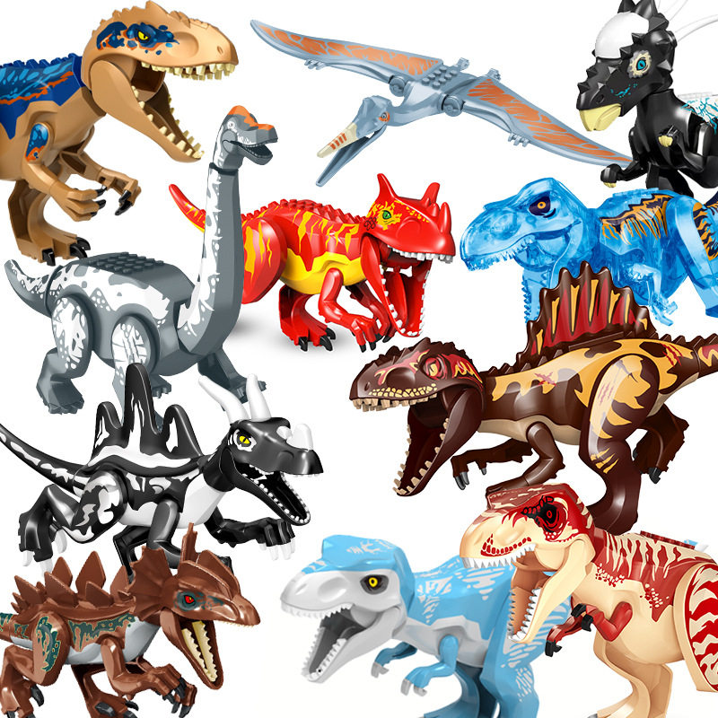 混批恐龙积木玩具侏罗纪大号霸王龙拼装积木益智拆装组装恐龙,玩具/童车/益智/积木/模型,建筑/DIY小屋/拼装模型,淘宝优惠券,粉丝福利购,淘宝优惠卷