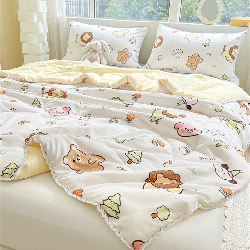 水洗棉空调被夏凉被夏被夏季薄款春秋丝绵被子夏天单人儿童可机洗,床上用品,化纤被,淘宝优惠券,粉丝福利购,淘宝优惠卷