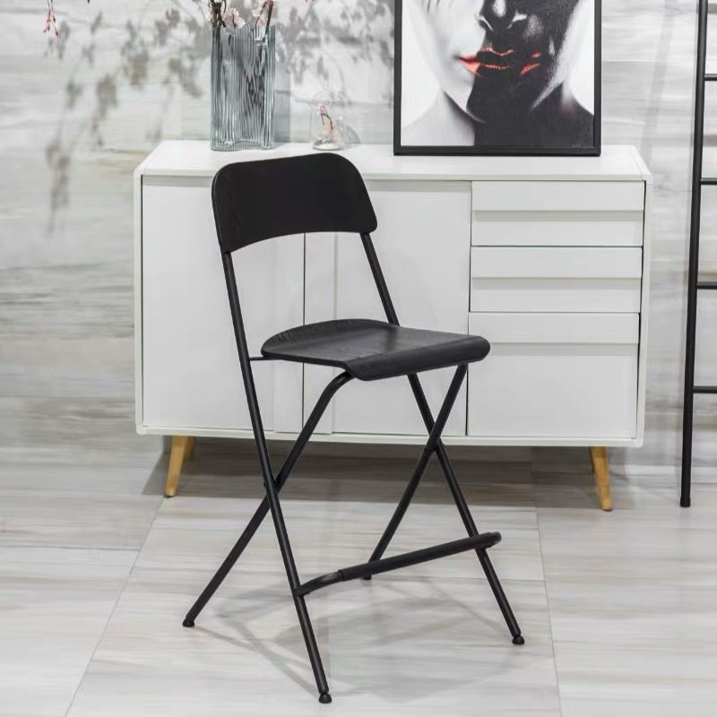 富兰克林吧台凳酒吧椅子实木吧台凳可折叠北欧简约风格吧凳